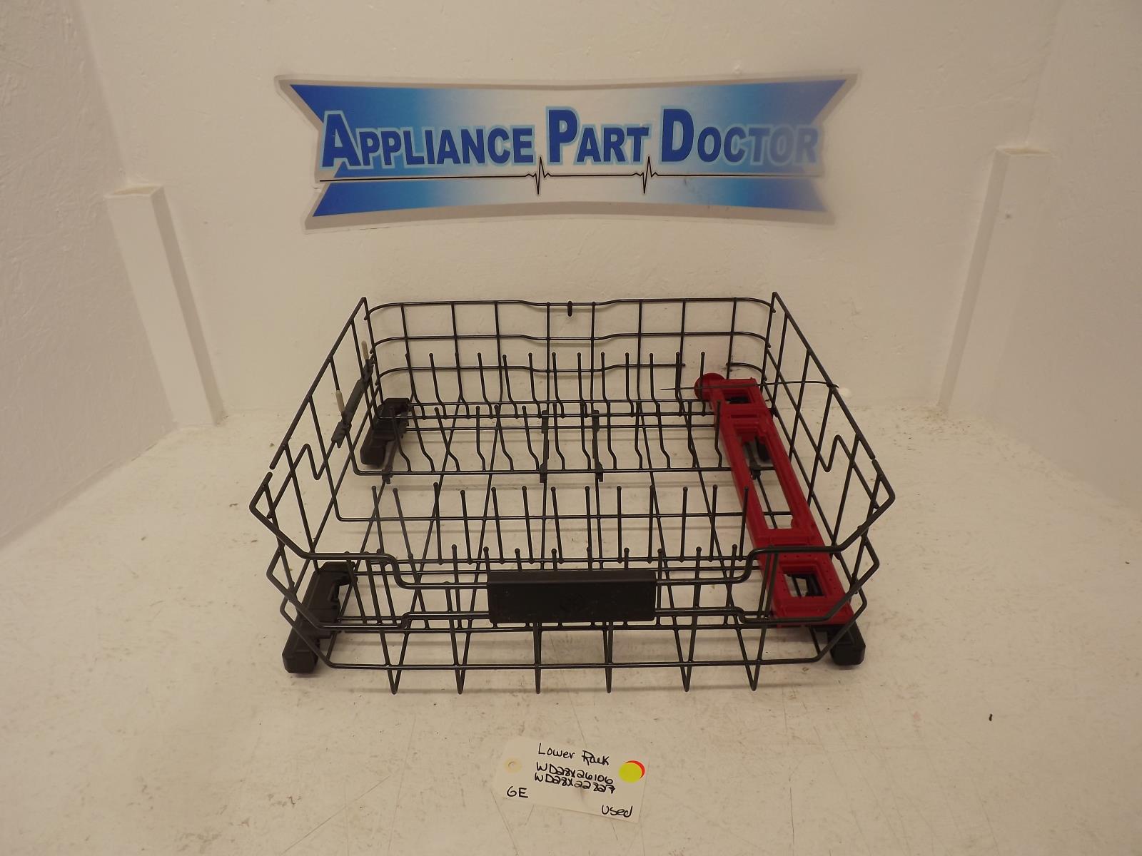 GE Dishwasher WD28X26106 WD28X22827 Lower Rack Used GE Dishwasher WD28X26106 WD28X22827 Lower Rack Used